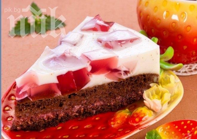 Шоколадова торта с ягоди 6 лева (стъпка по стъпка)
