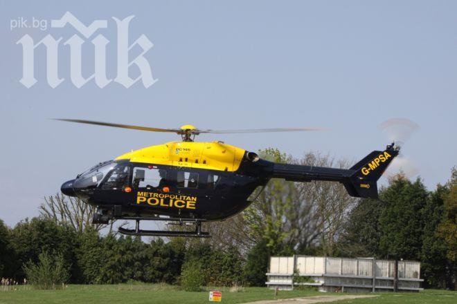 Разбилият се в бар хеликоптер бил полицейски, трима са загинали