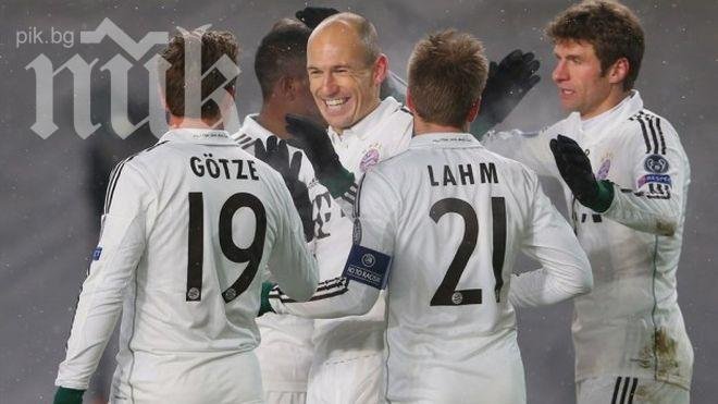 Безпогрешен Байерн удари и ЦСКА, силен мач за Миланов