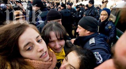 девет протестиращи студенти арестувани момента софия