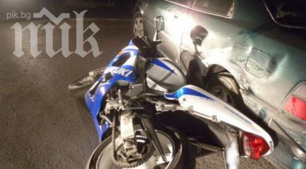 мотоциклетист бере душа зверска катастрофа благоевградско село