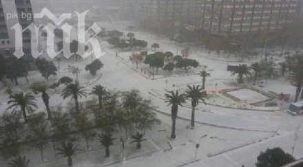 аномалия първи път десетилетия валя сняг кайро