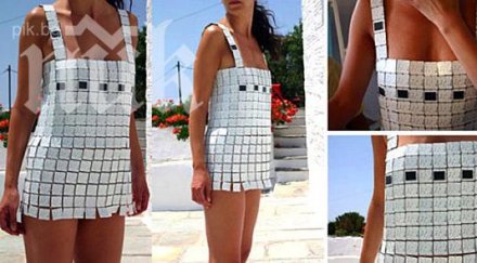 енергетиката навлиза модата слънчеви панели рокля манто