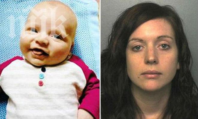 Майка преби бебето си до смърт, след което се снима усмихната до него