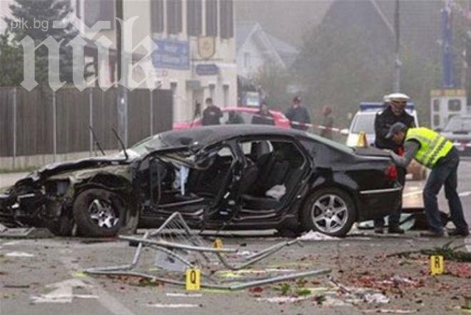 БМВ се вряза в стълб с бясна скорост