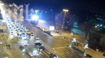 задръствания блокират трафика софия вечер