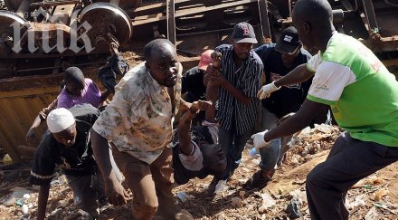 товарен влак дерайлирал предградие найроби