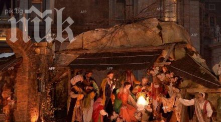 площад свети петър рим открита сцена раждането исус христос