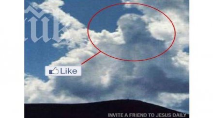 исус заснет облаците хит фейсбук уникална снимка
