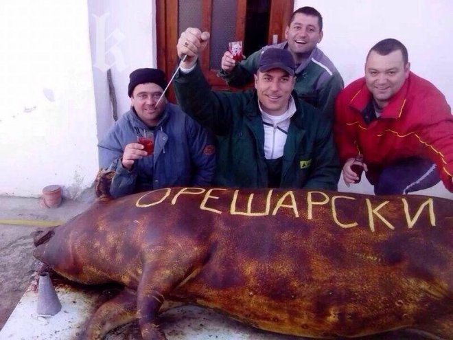 Снимка на закланото прасе Орешарски взриви интернет!