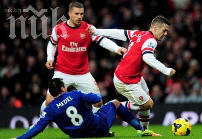 Арсенал си върна първото място в Англия след късна драма срещу Кардиф