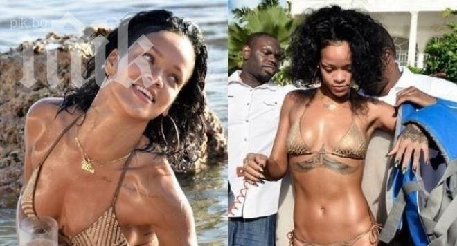 Риана на плаж с бански за 990 долара