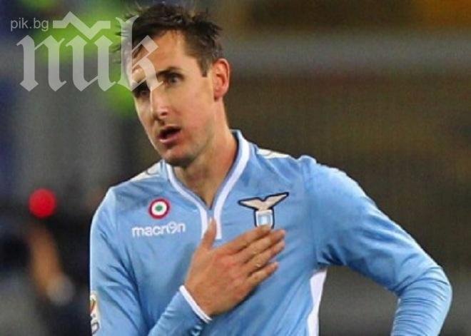 Неостаряващ Клозе срази Интер за минимална победа на римляните