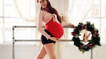 бременна деветия месец балерина продължава танцува уникални снимки