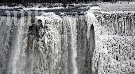 ниагарският водопад замръзна уникални снимки