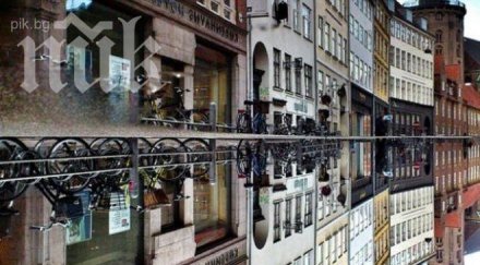 красиви отражения сгради уловени дъждовните улици копенхаген снимки