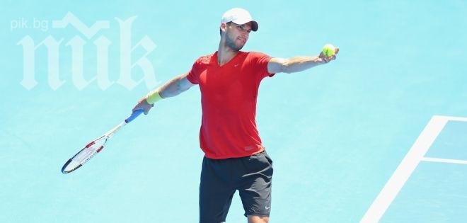 Григор Димитров отстъпи на Нишикори в два сета