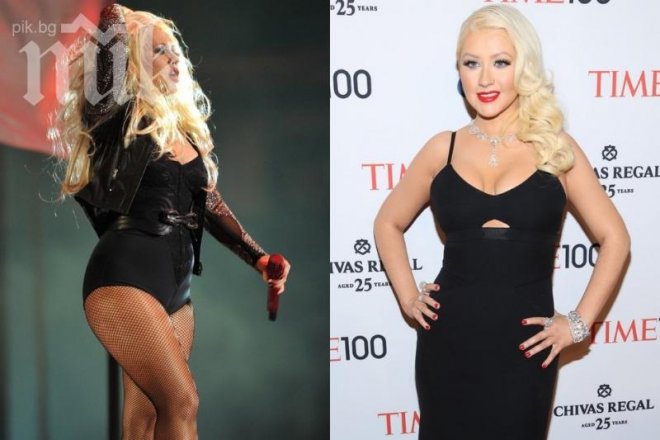 Вижте как Кристина Агилера свали 25 кг