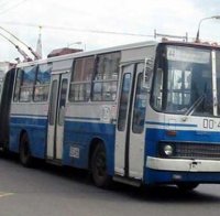 Камион скъса мрежата на тролейбус номер 1 в София