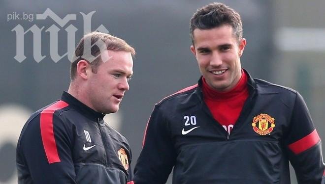 Манчестър Юнайтед без Рууни и Ван Перси срещу Челси