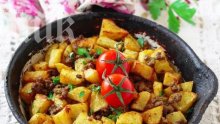 Печени картофи с кайма
