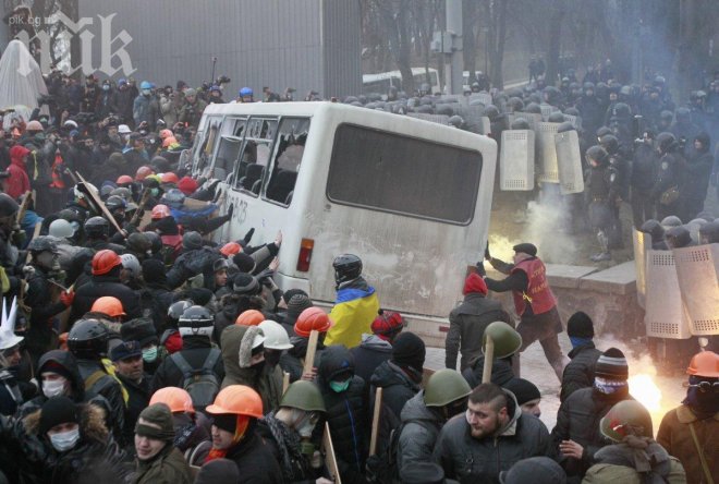 1400 протестиращи са ранени през последното денонощие в Киев