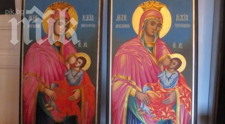 чудотворната икона света богородица млекопитателница влиза музей