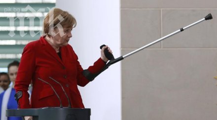 ангела меркел ходи патерици няколко седмици