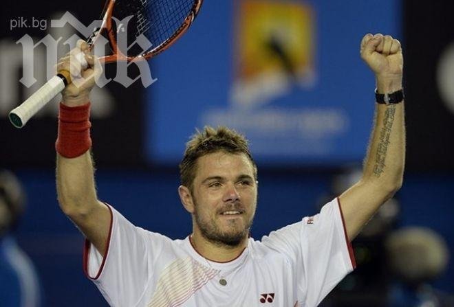 Вавринка удари Надал, триумфира на Australian Open