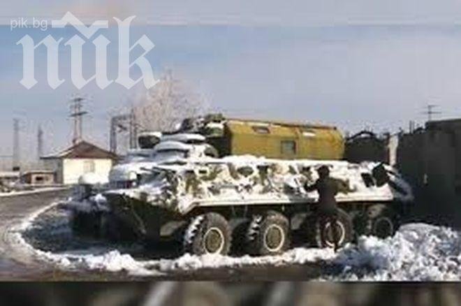 Като на война! Извозиха с БТР бременна жена от преспите в Бургас, закараха я успешно до болницата