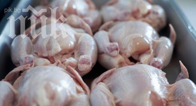 Пилешко месо с неясен произход беше конфискувано от пазар в Столипиново