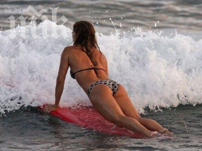 Хавайските тренировки на Джулия Манкузо (снимка + видео)