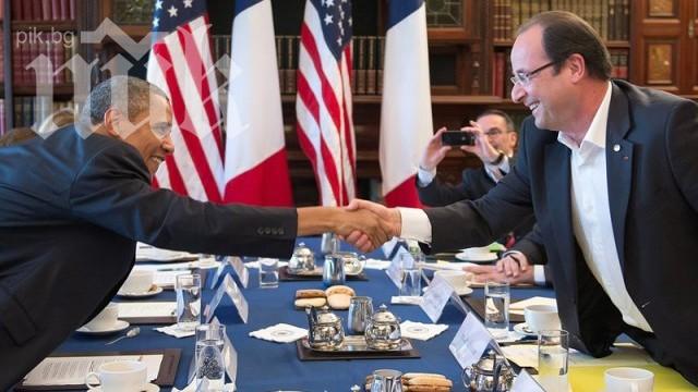 Барак Обама посрещна Франсоа Оланд в Белия дом