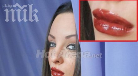 скандално годишната дъщеря глория изду устни