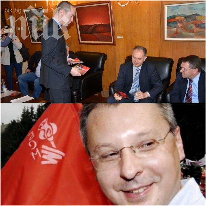 Първо в ПИК! Скандал в парламента! Мартин Захариев скъса флаер, осмиващ Сергей Станишев! Мутафчиев призова медиите да не снимат акция на ГЕРБ!