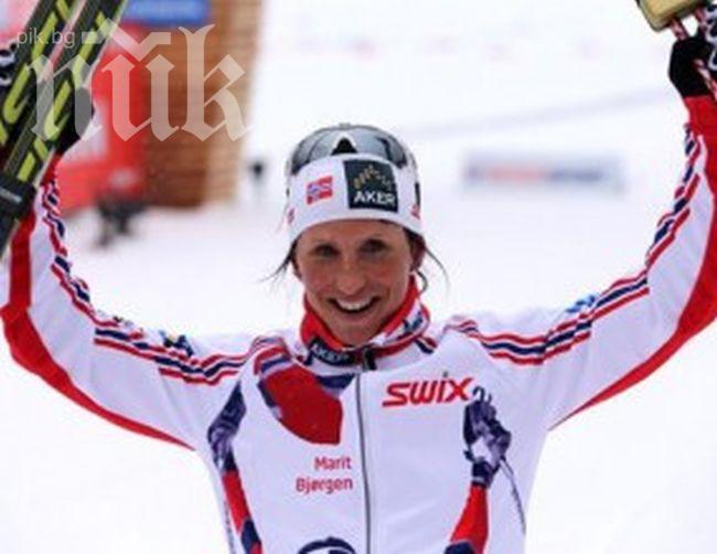 Норвегия с пълен комплект медали в ски бягането, Марит Бьорген с второ злато