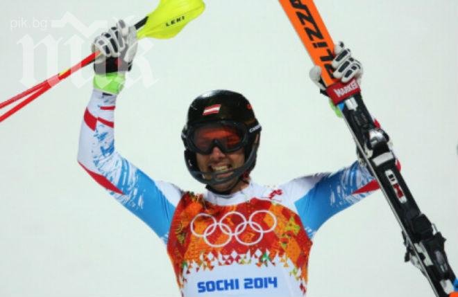 Ветеранът Марио Мат със злато от слалома в Сочи, тримата българи отпаднаха