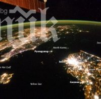 НАСА: Нощем Северна Корея просто изчезва от картата