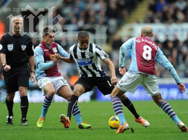 Нюкасъл унищожи Астън Вила в 92-ата минута, Сашо Тонев не игра