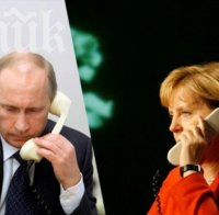Путин пред Меркел: Мерките ни срещу Украйна са напълно адекватни на извънредната ситуация