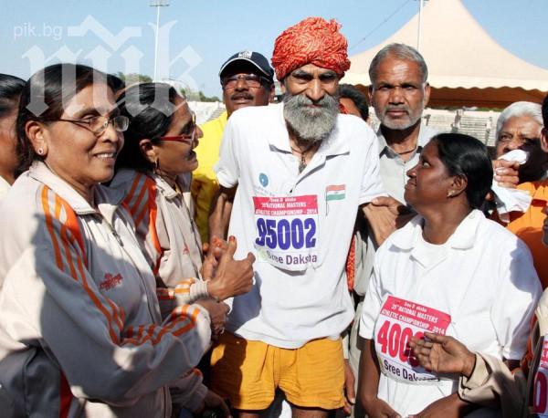 Уникум! Мъж на 116 години спечели спринт на 200 метра
