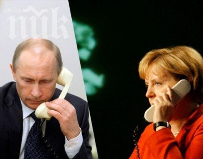 Путин пред Меркел: Мерките ни срещу Украйна са напълно адекватни на извънредната ситуация