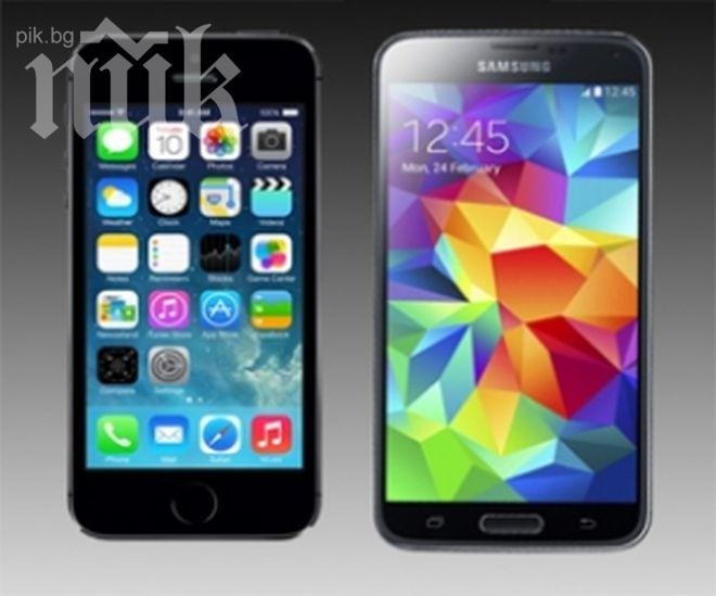Samsung Galaxy S5 срещу iPhone 5S - кой е по-добър