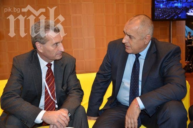 Бойко към еврокомисар: Уж спряхте „Южен поток“, а България пак харчи пари за него