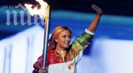 маша шарапова запалих косата олимпийския огън