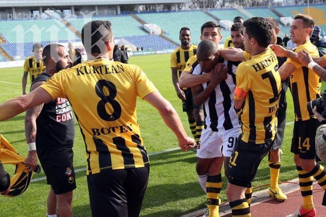 Футболисти на Ботев и Локомотив се сбиха след края на дербито