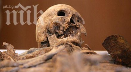 зловещо пастир намери човешки скелет