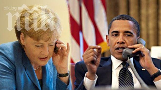 Обама и Меркел обсъдиха тактиката са за казуса с Крим