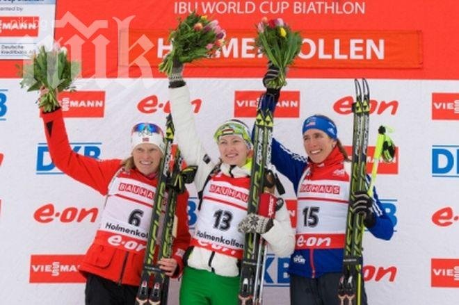 Домрачова спечели последния спринт за сезона в биатлона