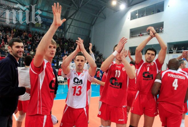 ЦСКА победи Монтана с 3:1 в плейофите на волейболната Суперлига